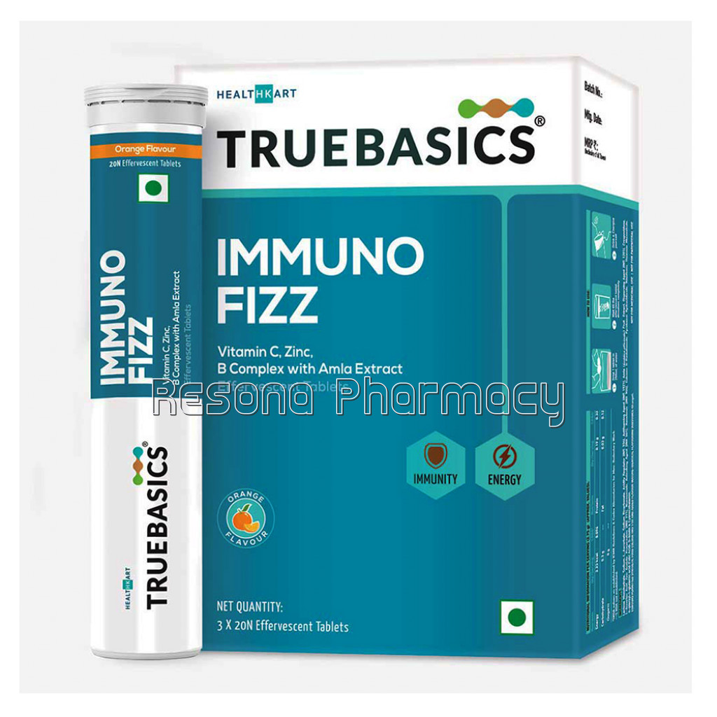 Truebasics Immuno Fizz, 60 Tablet(S), Orange