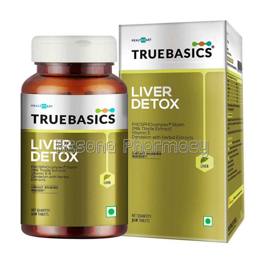Truebasics Liver Detox With Silybin Milk Thistle Extract, 30 Tablet(S)