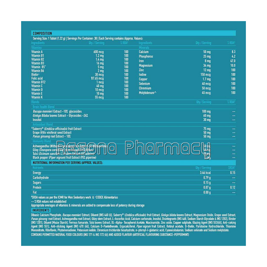 Truebasics Multivitamin, 30 Tablet(S), Unflavoured