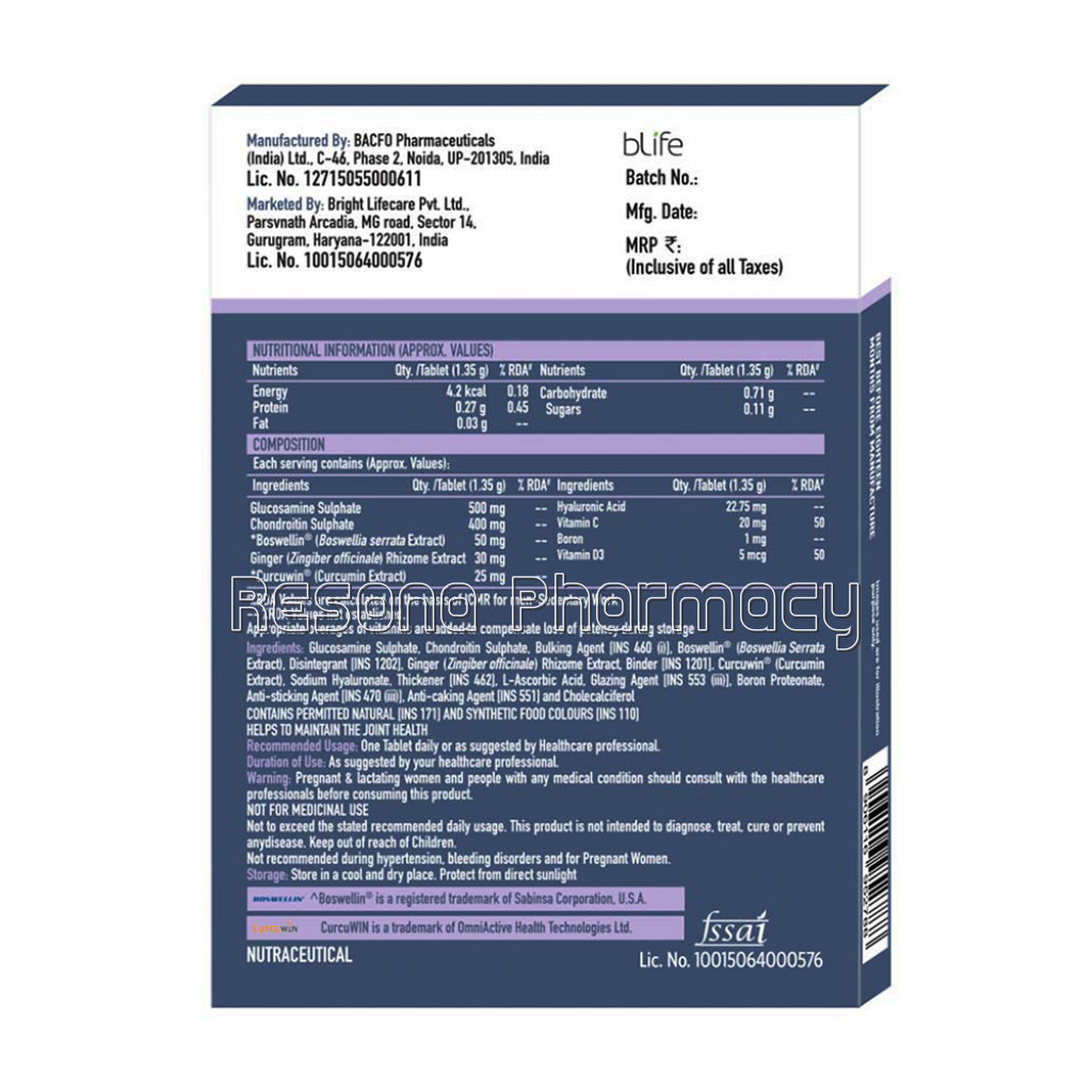 Truebasics Jointedge Blister Pack, 10 Tablet(S)