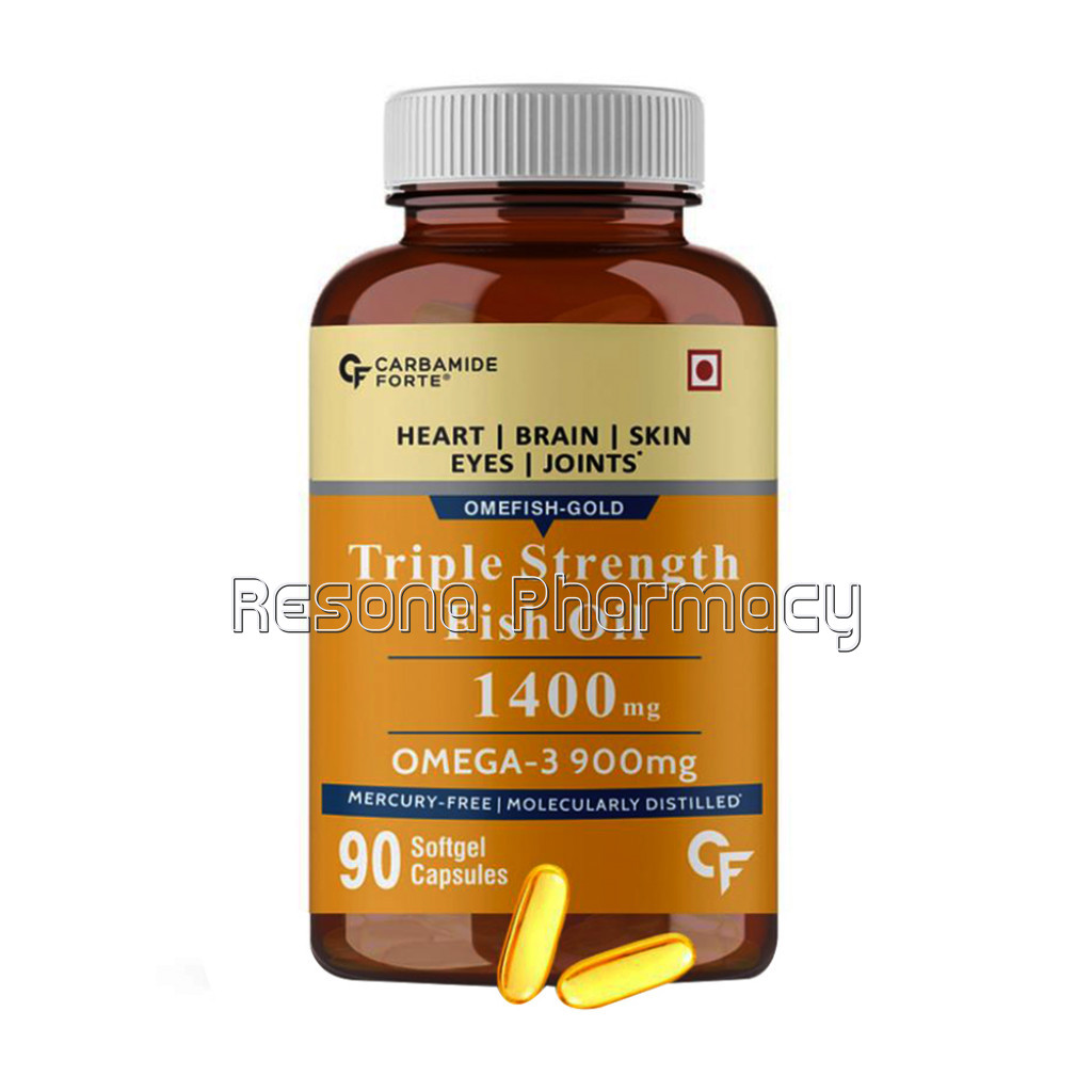 Cf Triple Strength Omega 3 Fish Oil 1400Mg Supplement – 90 Capsules