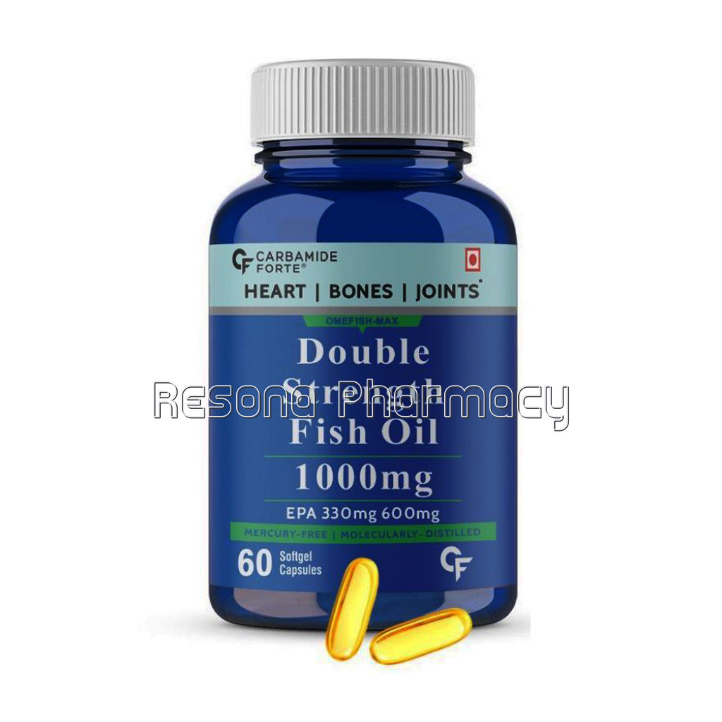 Cf Double Strength Omega 3 Fish Oil 1000Mg (330Mg Epa and 220Mg Dha)   60 Capsules
