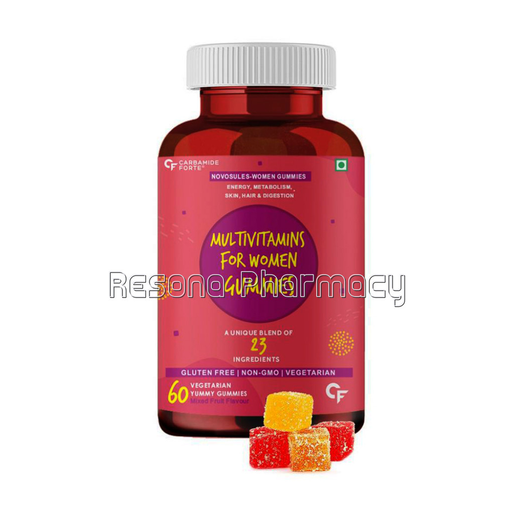 Cf Multivitamin For Women Gummies With Biotin For Hair, Skin and Nails, Superfoods and Antioxidants For Immunity and Probiotics   60 Veg Gummies