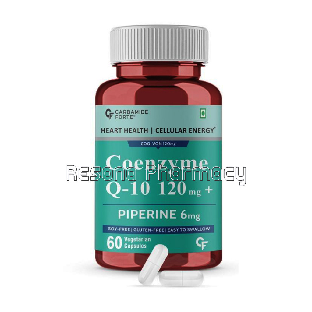 Cf Coenzyme Q10 (Coq10) 120Mg With Piperine 6Mg – 60 Capsules
