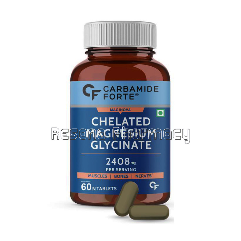 Cf Chelated Magnesium Glycinate 2408Mg Per Serving Supplement   60 Veg Tablets