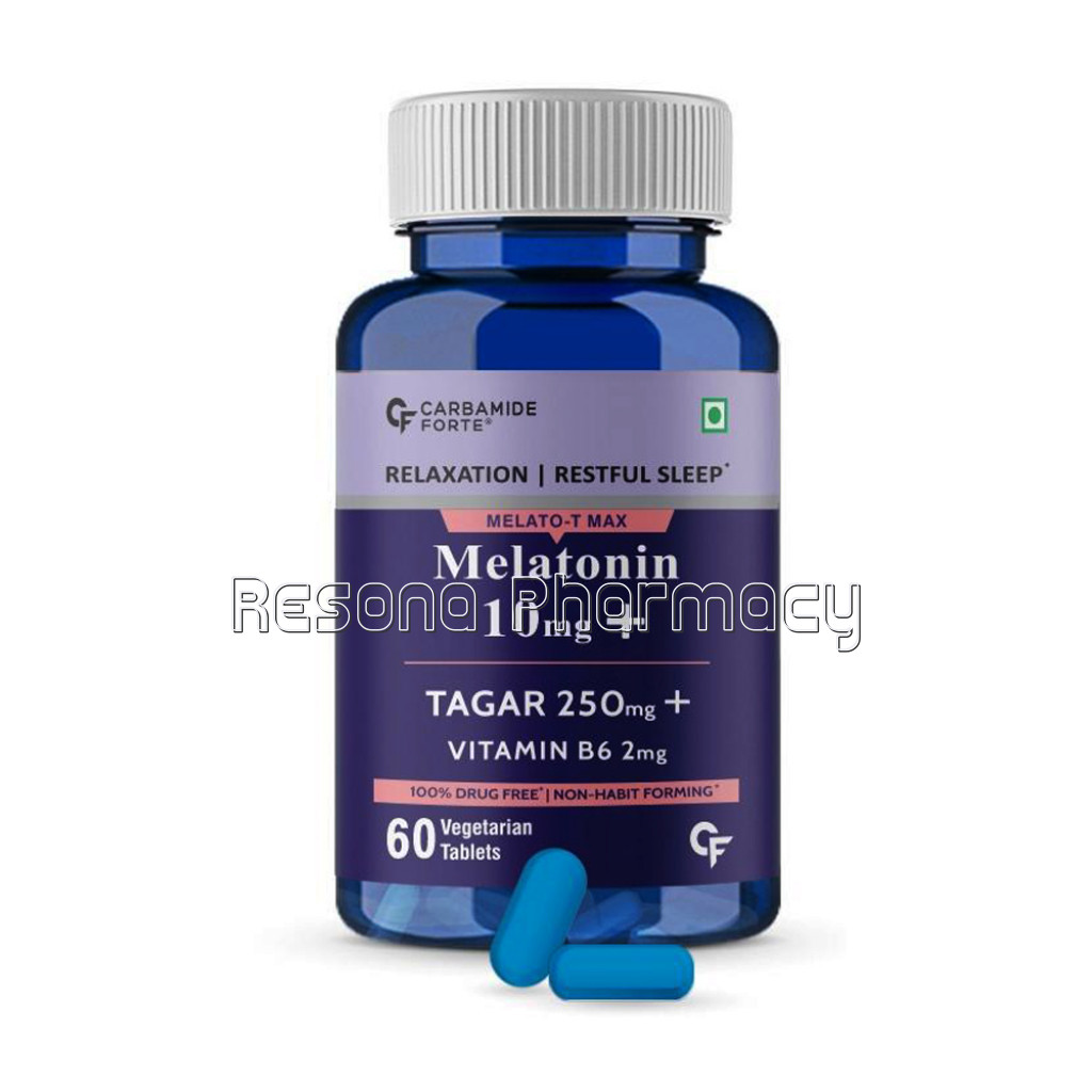 Cf Melatonin 10Mg With Tagara 250Mg Sleeping Aid – 60 Veg Tablets