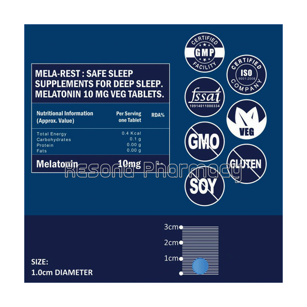 Cf Sleeping Aid Pills Melatonin 10Mg Supplement 30 Tablets