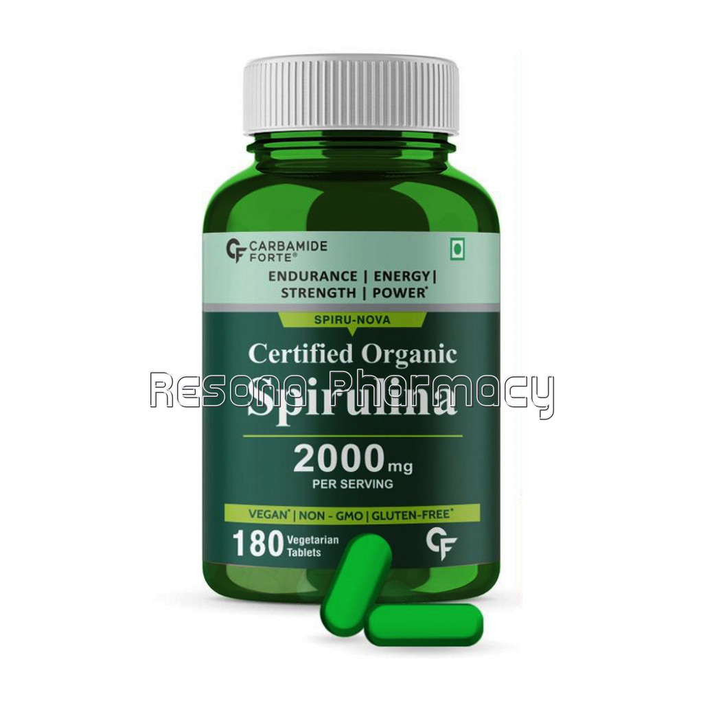 Cf 100% Organic Spirulina Tablets 2000Mg Per Serving   180 Tablets