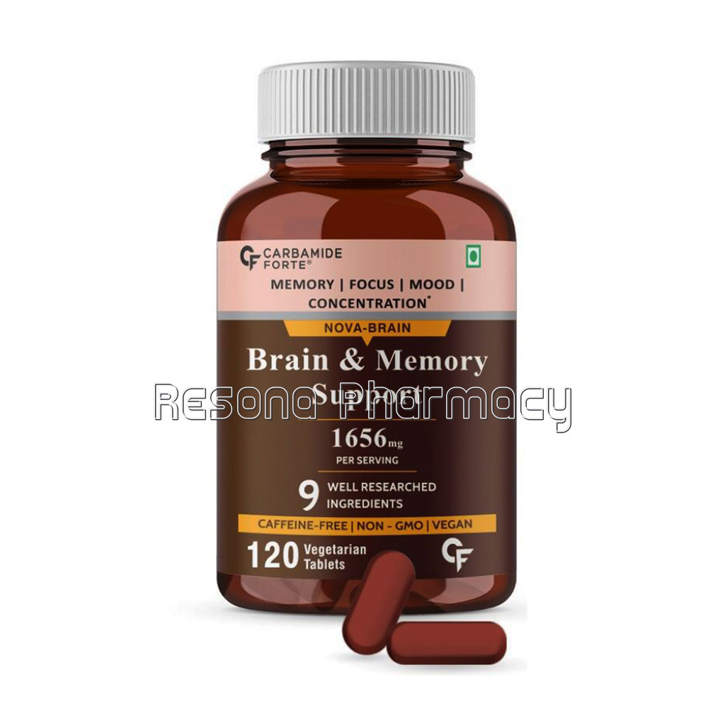 Cf Brain Support Supplement With Brahmi Bacopa Monnieri, Ginkgo Biloba With Ashwagandha and Shankpushpi – 120 Veg Tablets