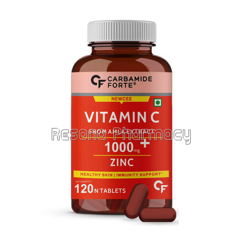 Cf NaNaturalVitamin C 1000Mg Amla Extract With Zinc For Immunity and Skincare  120 Veg Tablets