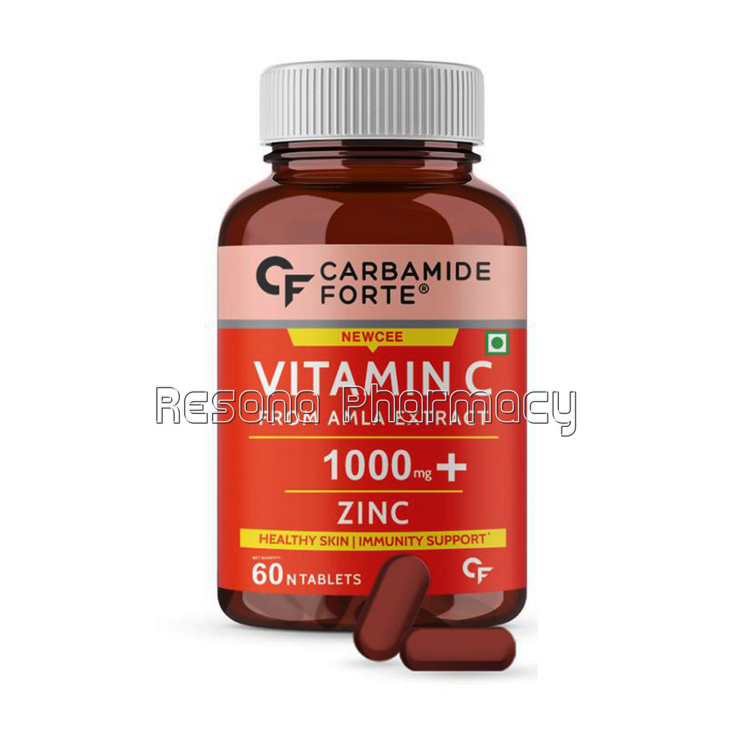 Cf NaNaturalVitamin C 1000Mg Amla Extract With Zinc For Immunity and Skincare   60 Veg Tablets