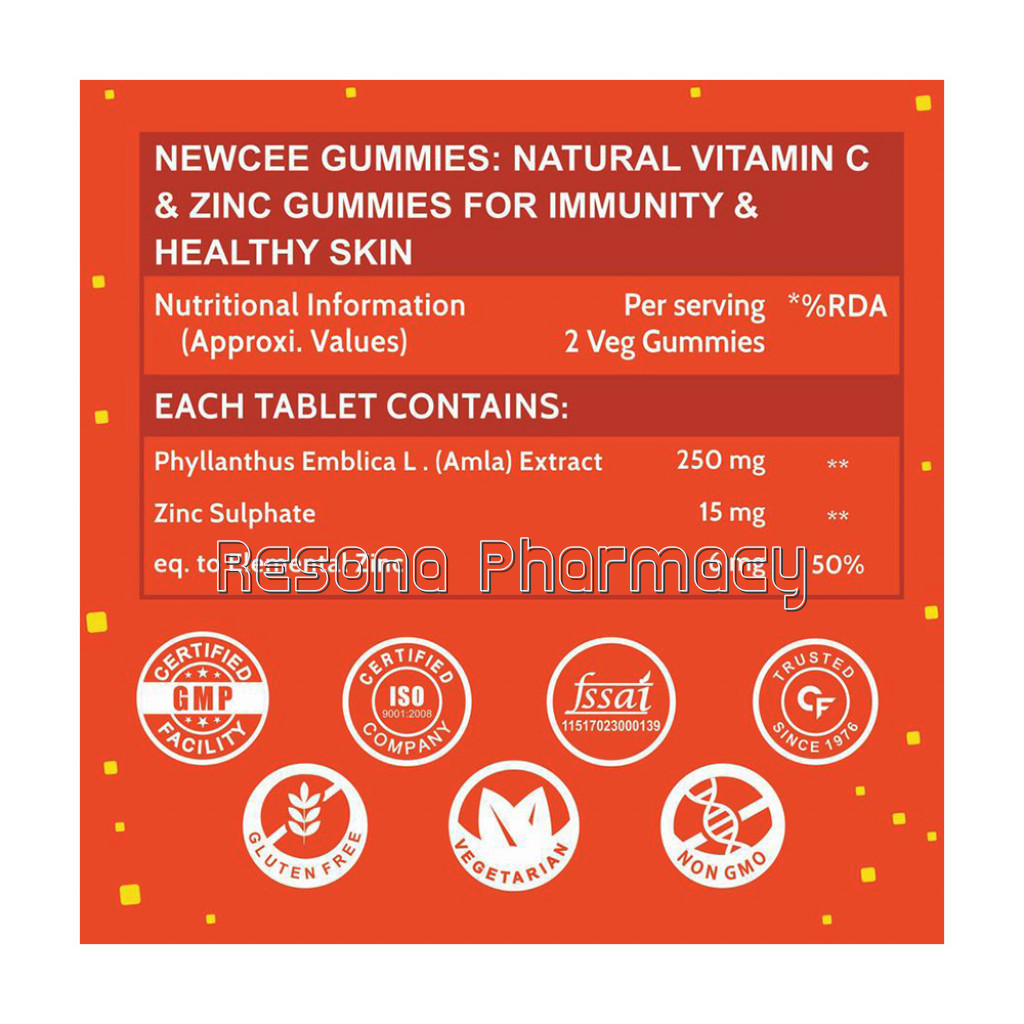 Cf Vitamin C And Zinc Immunity Gummies For Adults, Men And Women | NaNaturalImmunity Booster, Antioxidant, Heart, Hair, Skin, Joint Health Support, Collagen Booster – 60 Gummies