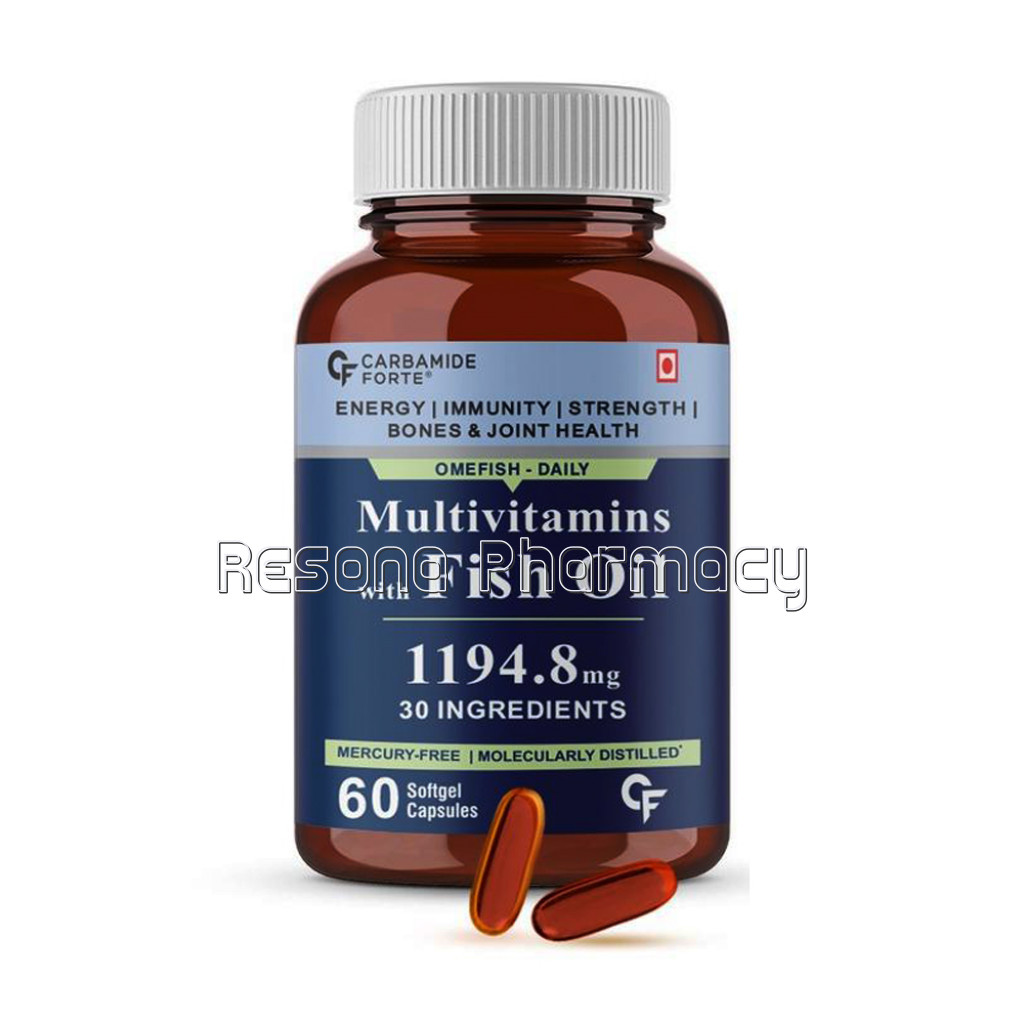 Cf Multivitamin With Omega 3 Fish Oil 1000Mg With 30 Ingredients For Immunity, Energy, Bone and Joint Health   60 Softgel Capsules
