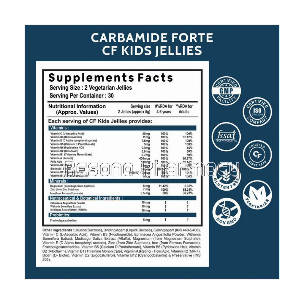 Cf Multivitamin Gummies For Kids and Adults With Superfoods –90 Gummies
