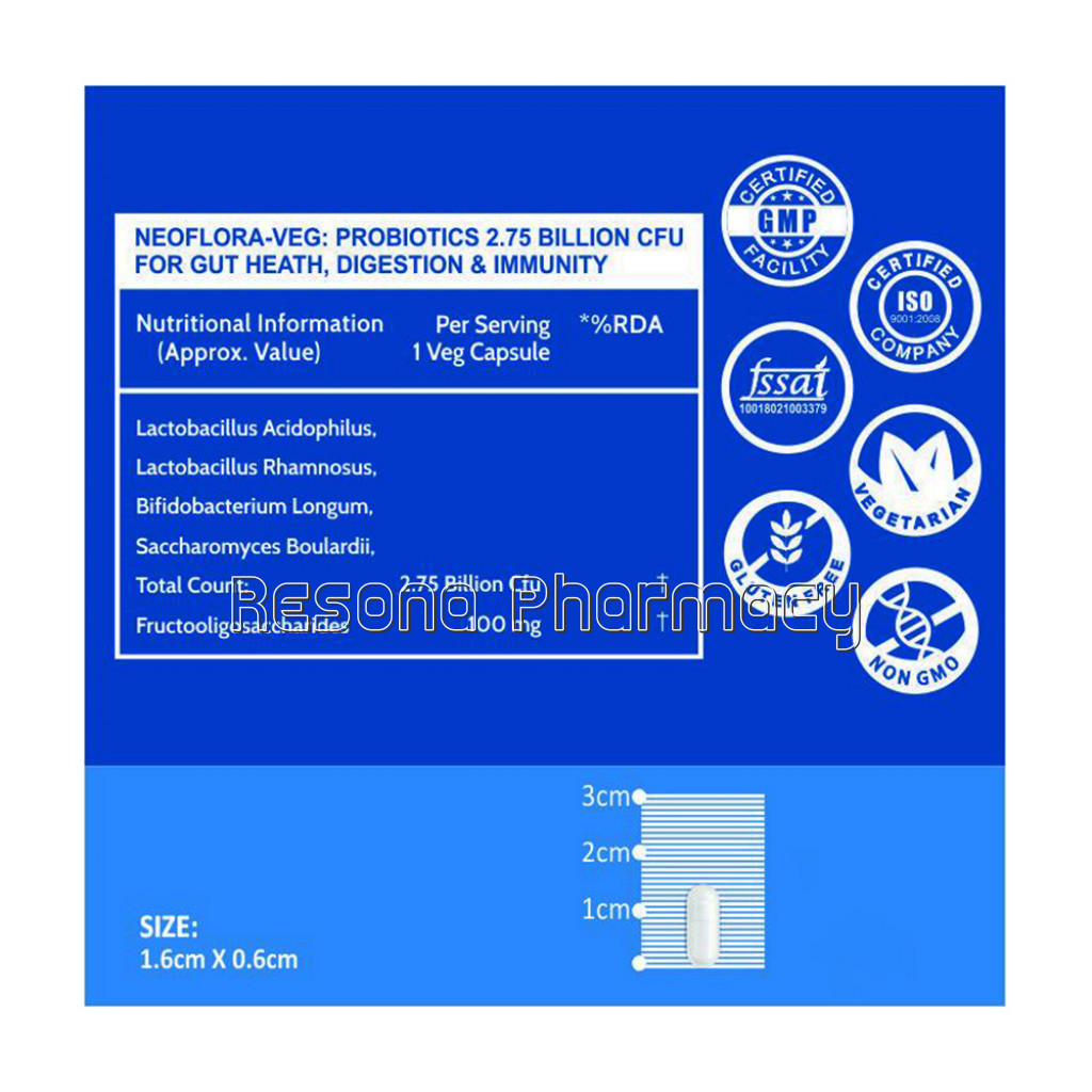 Cf Probiotics Supplement 2.75 Billion With Prebiotics  100 Capsules