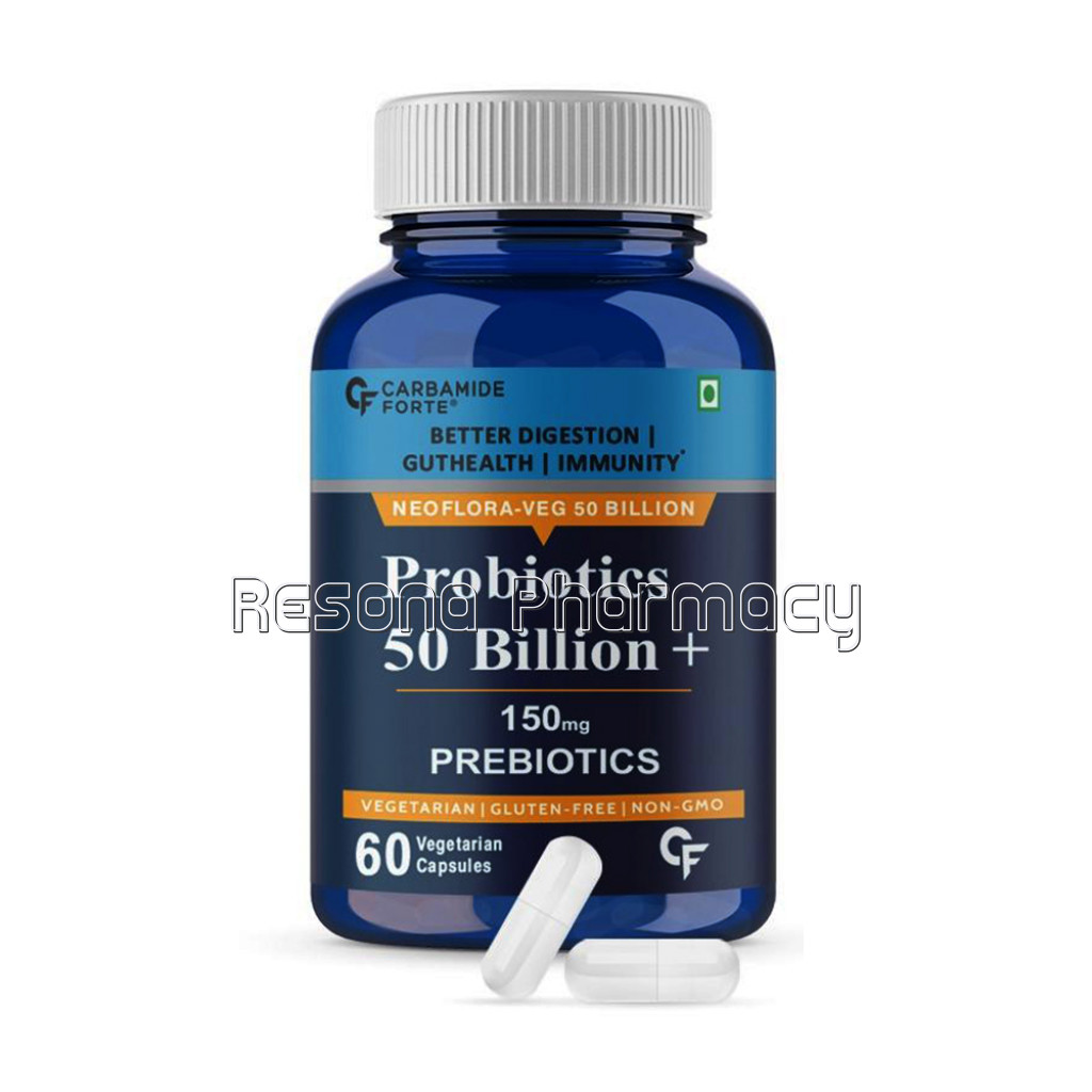 Cf Probiotics Supplement 50 Billion Cfu For Women and Men With Prebiotics 150 Mg – 60 Veg Capsules