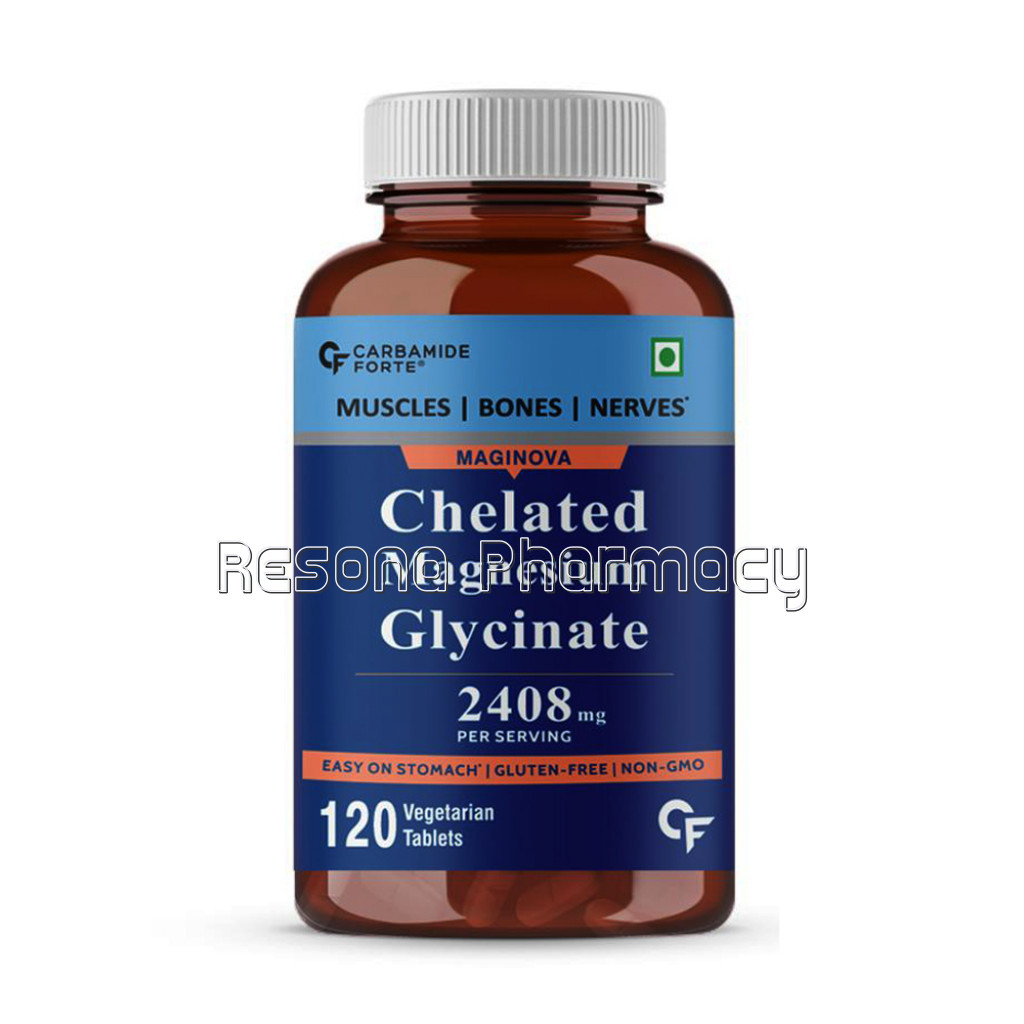 Cf Chelated Magnesium Glycinate 2408Mg Per Serving Supplement   120 Veg Tablets