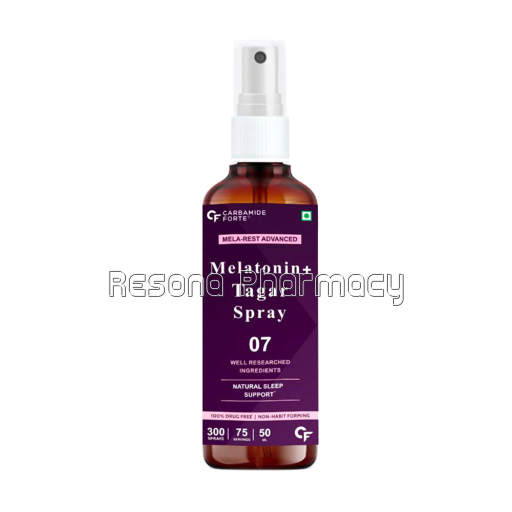 Cf Melatonin Spray With Tagara and Chamomile   Sleeping Aid Supplement | Mint Flavour   300 Sprays