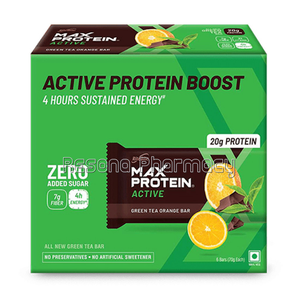 Max Protein Active Green Tea Orange (Pack Of 6)