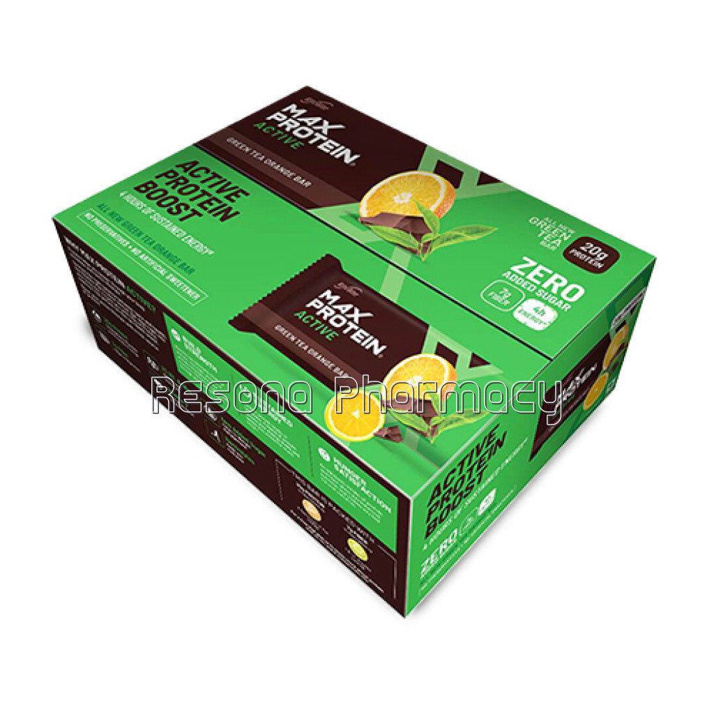 Max Protein Active Green Tea Orange (Pack Of 12)