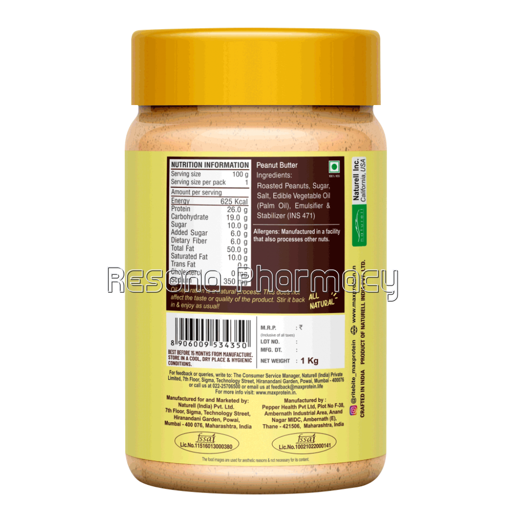 Max Protein Peanut Butter Classic Creamy 1Kg