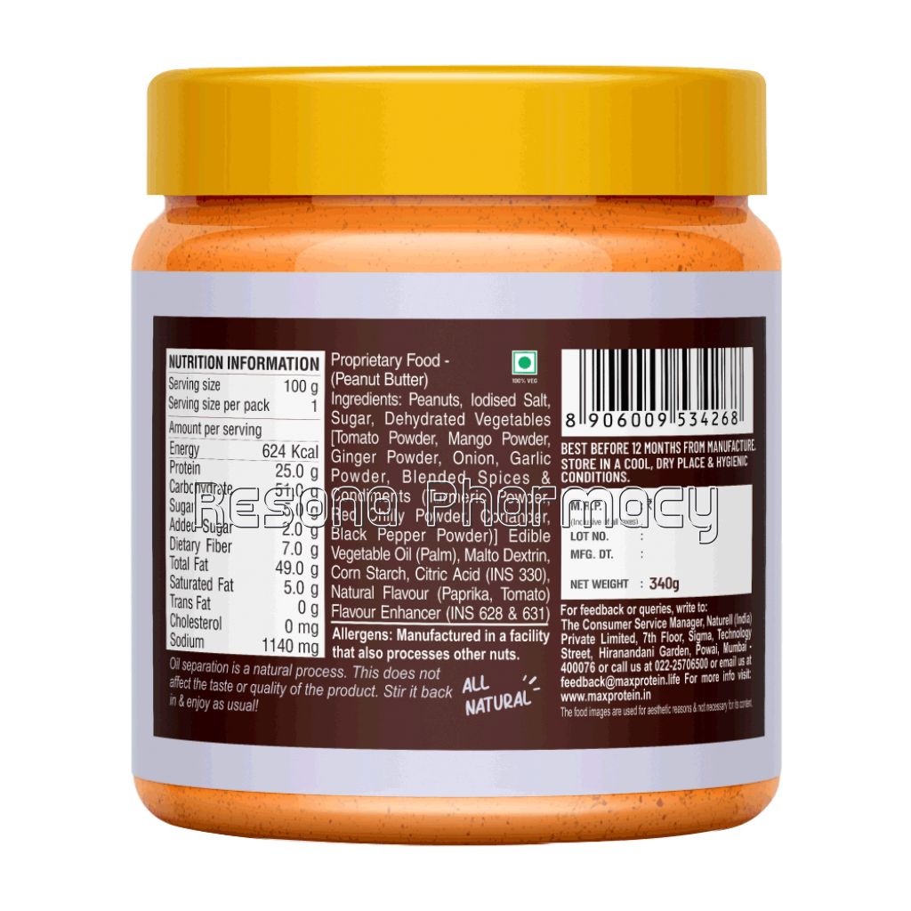 Max Protein Peanut Butter Tangy Tomato