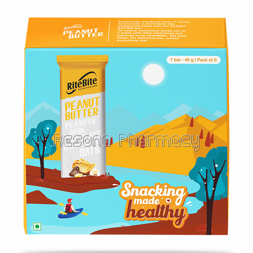 Ritebite Peanut Butter Bar   Pack Of 6