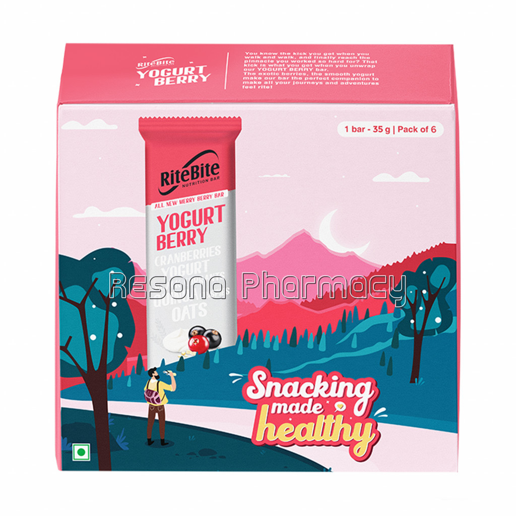 Ritebite Yogurt Berry Bar   Pack Of 6