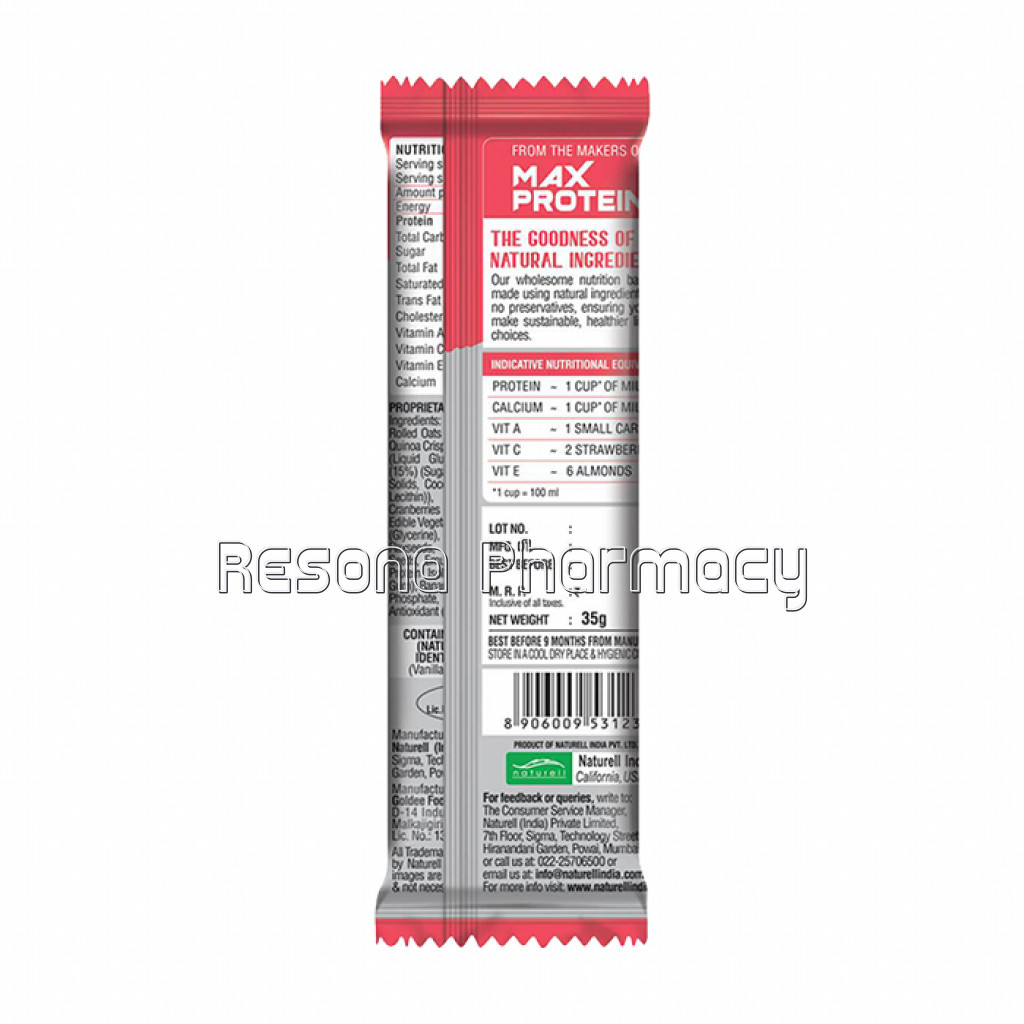 Ritebite Yogurt Berry Single Bar