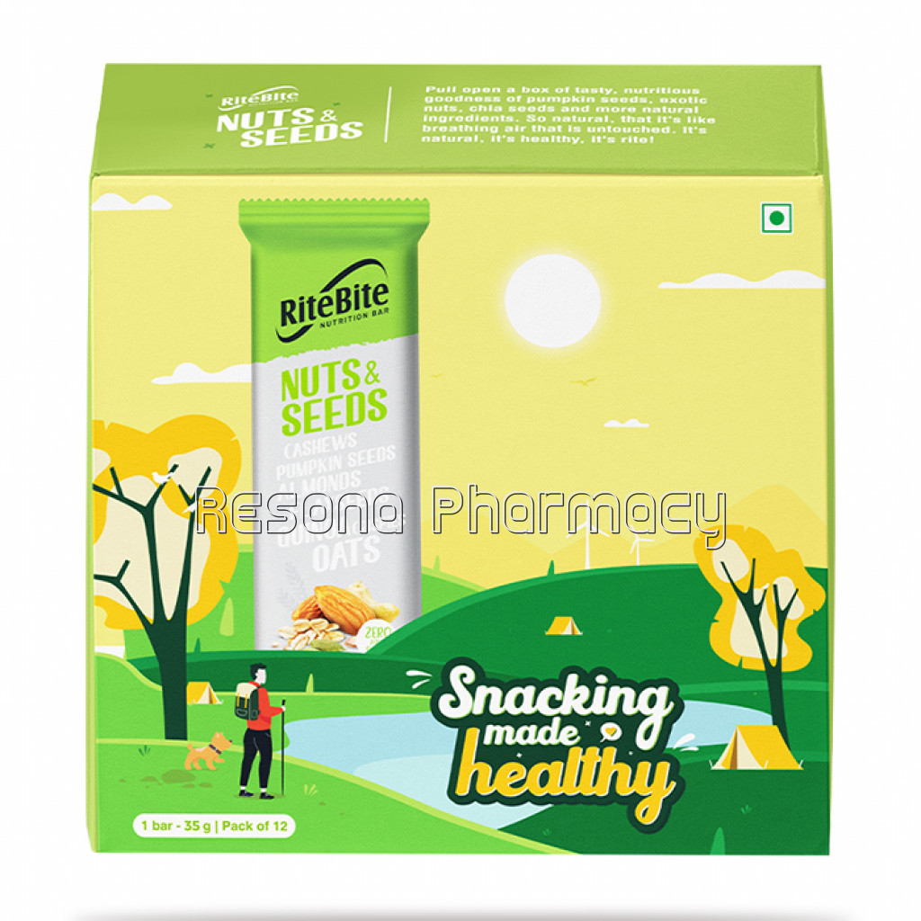 Ritebite Nuts and Seeds Bar (Pack Of 12)