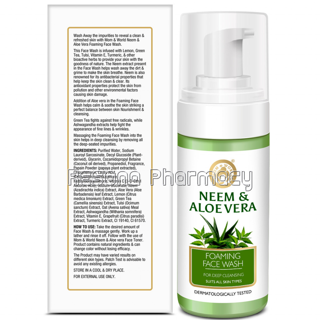 Neem and Aloe Foaming Face Wash, 120Ml