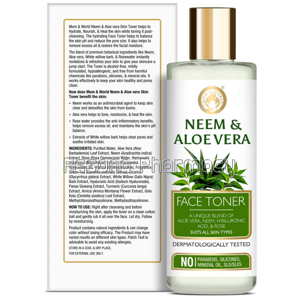 Neem and Aloe Vera Face Toner, 150Ml