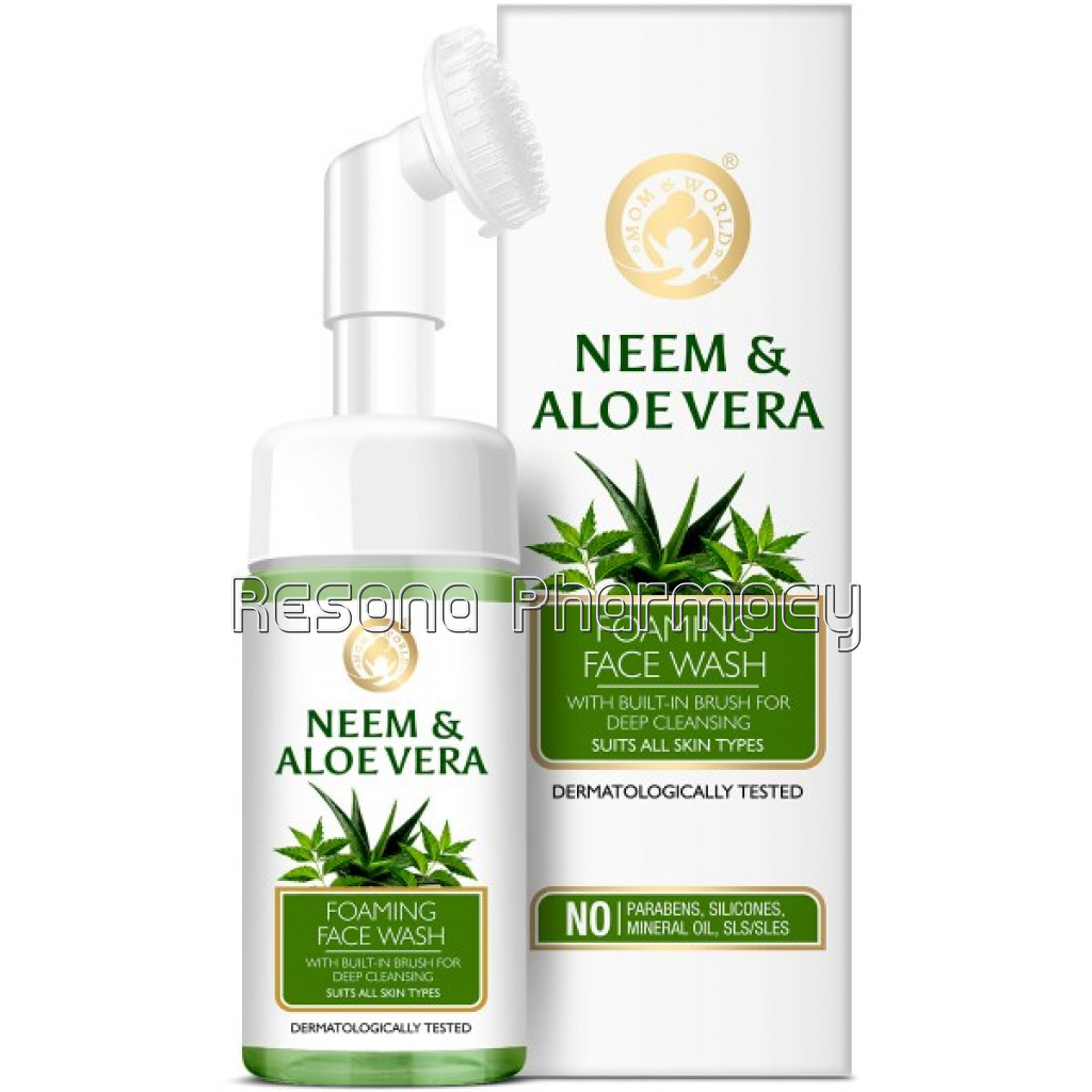 Neem and Aloe Vera Foaming Face Wash, 120Ml
