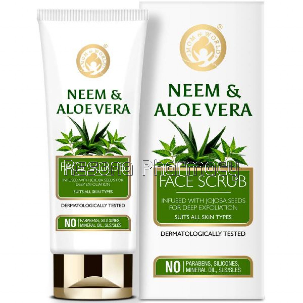 Neem and Aloe Vera Face Scrub, 100G