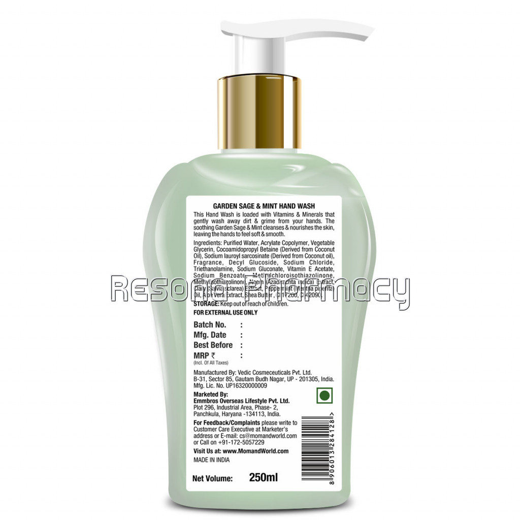 Garden Sage and Mint Gentle Hand Wash, 250Ml