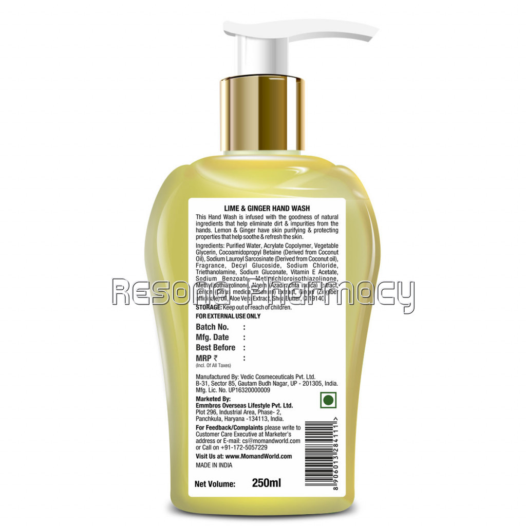 Lime and Ginger Gentle Hand Wash, 250Ml