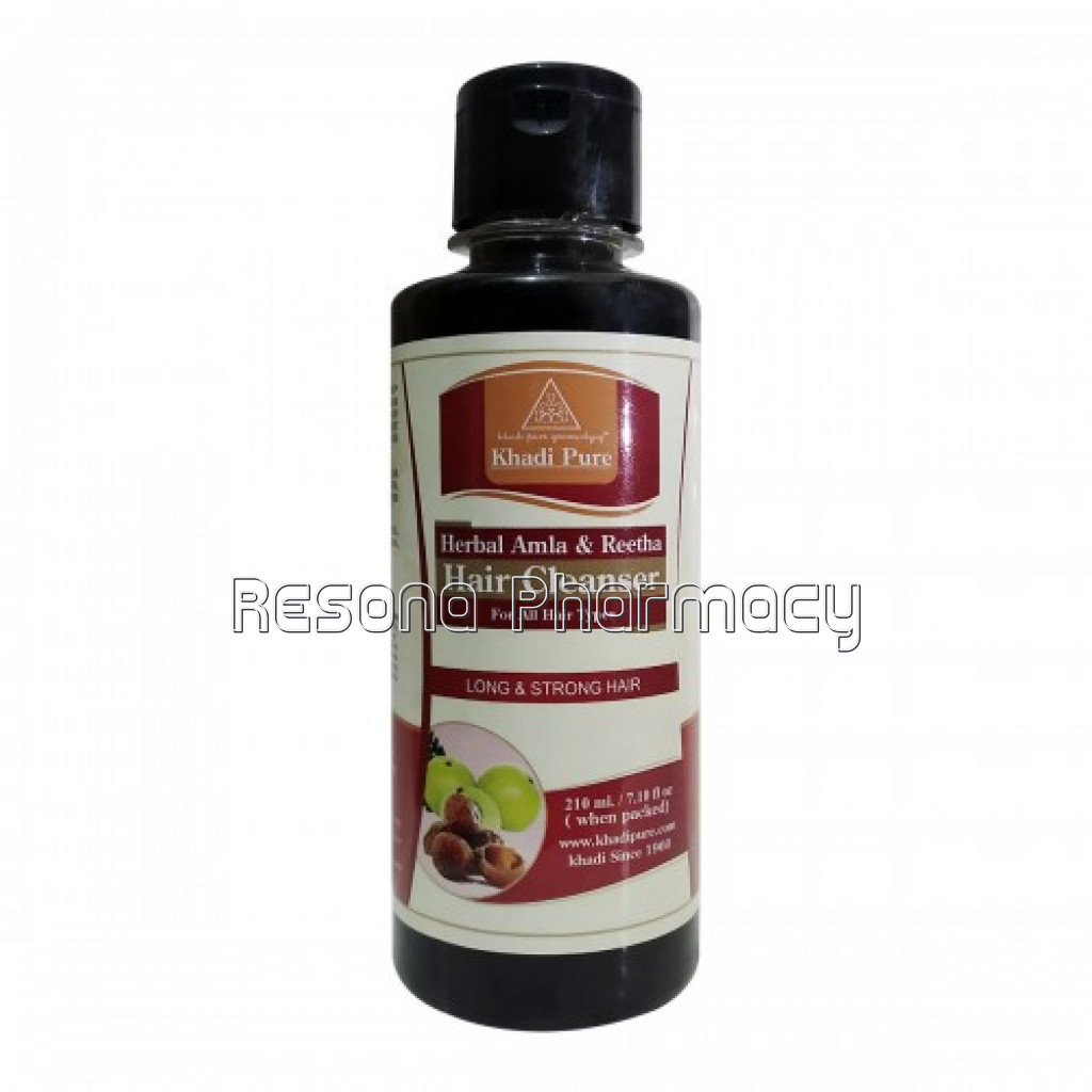Khadi Pure Herbal Amla and Reetha Hair Cleanser   210Ml