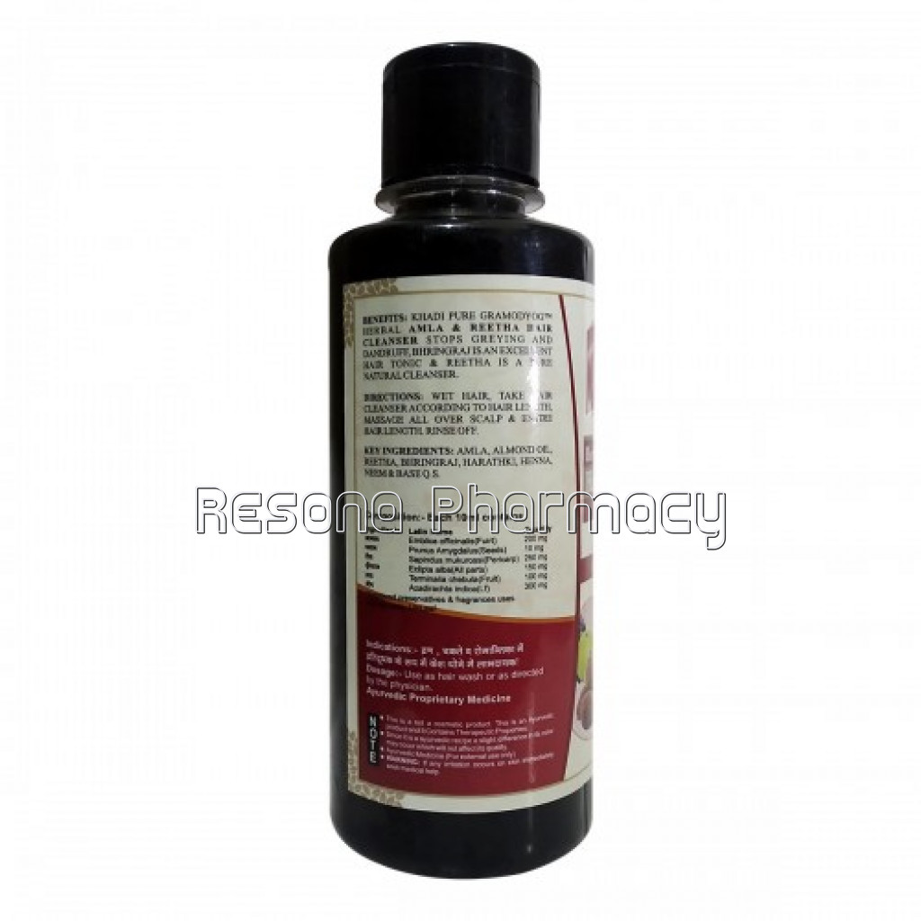 Khadi Pure Herbal Amla and Reetha Hair Cleanser   210Ml
