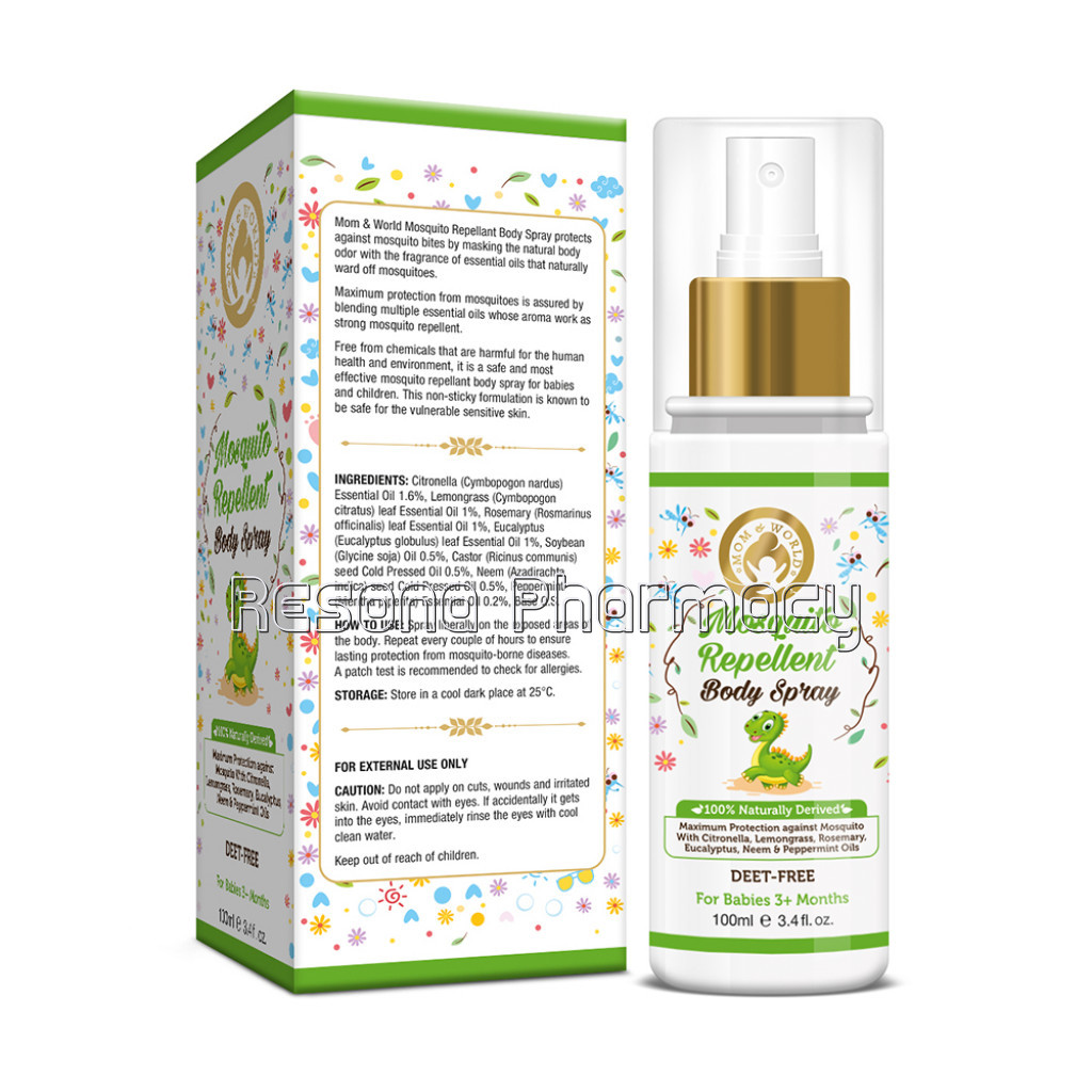 Baby Mosquito Repellent Body Spray, 100Ml