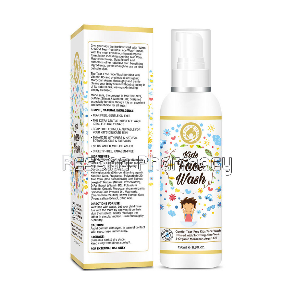 Kids Face Wash Tear Free, 120Ml