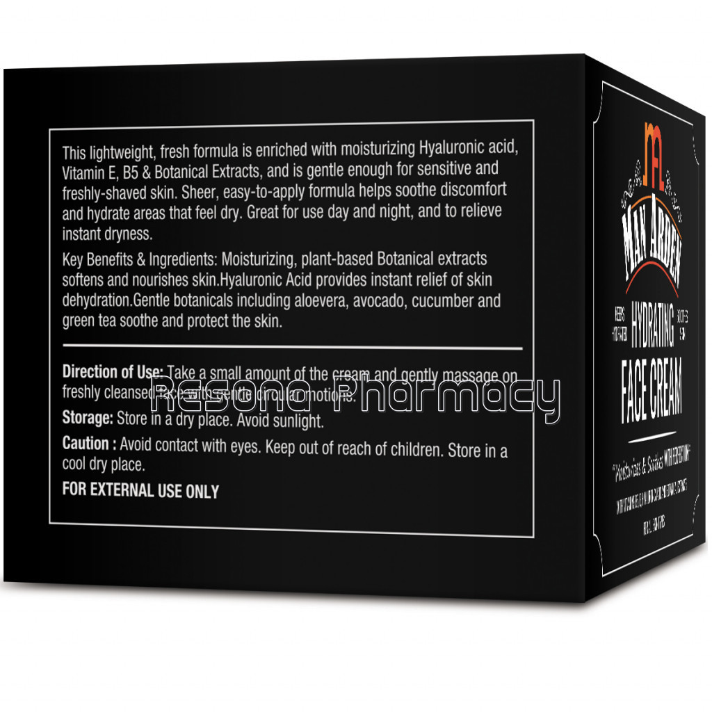 Hydrating Face Cream For Men, 50G
