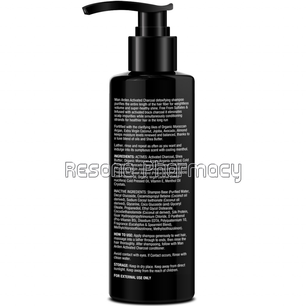 Activated Charcoal Shampoo With Menthol, 200Ml