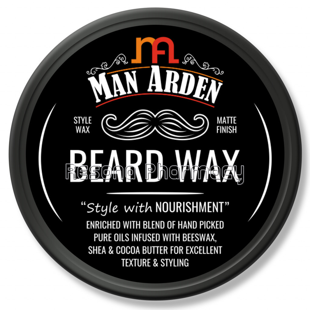 Beard Wax – Styling With Strong Hold and Matte Finish, 50Gm