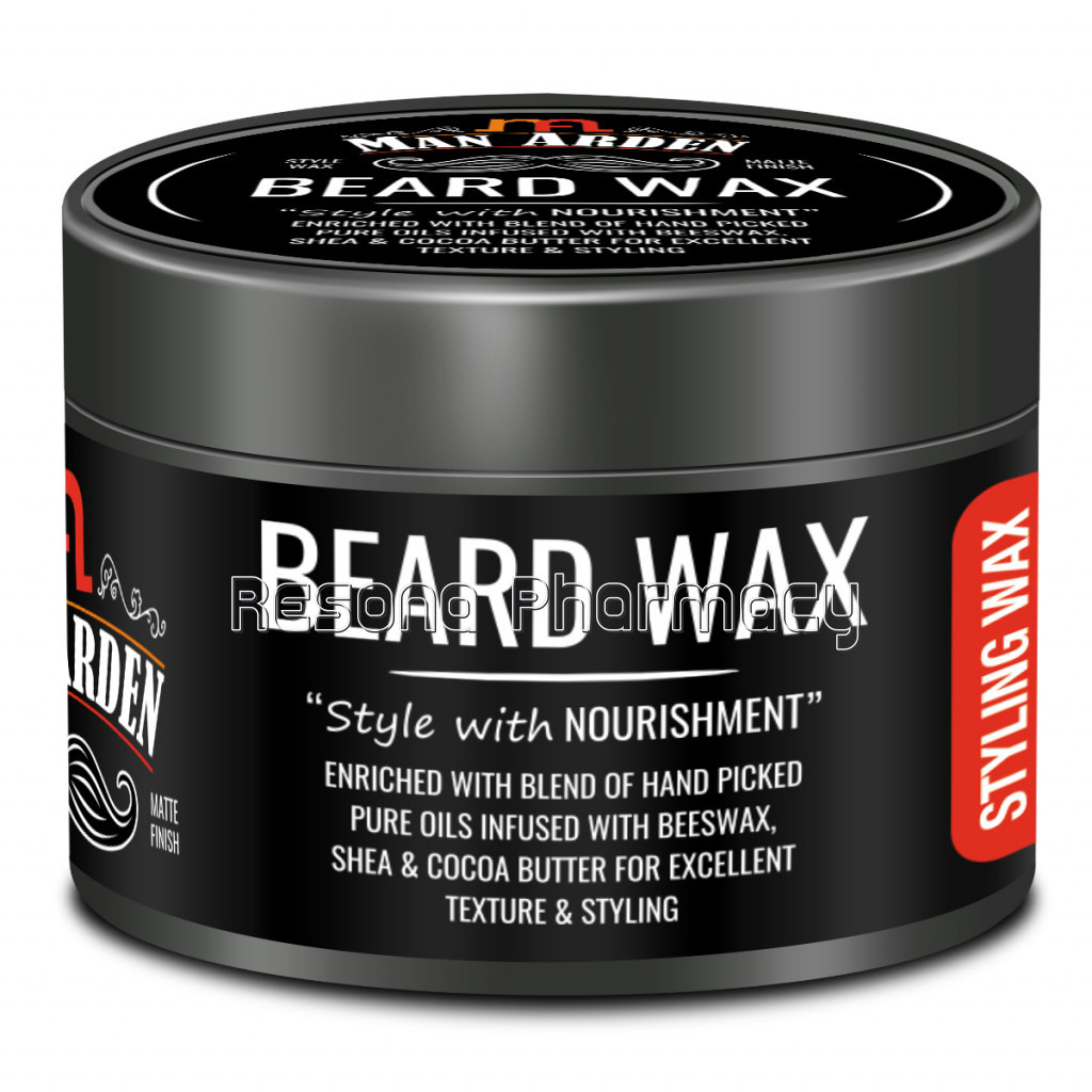 Beard Wax – Styling With Strong Hold and Matte Finish, 50Gm