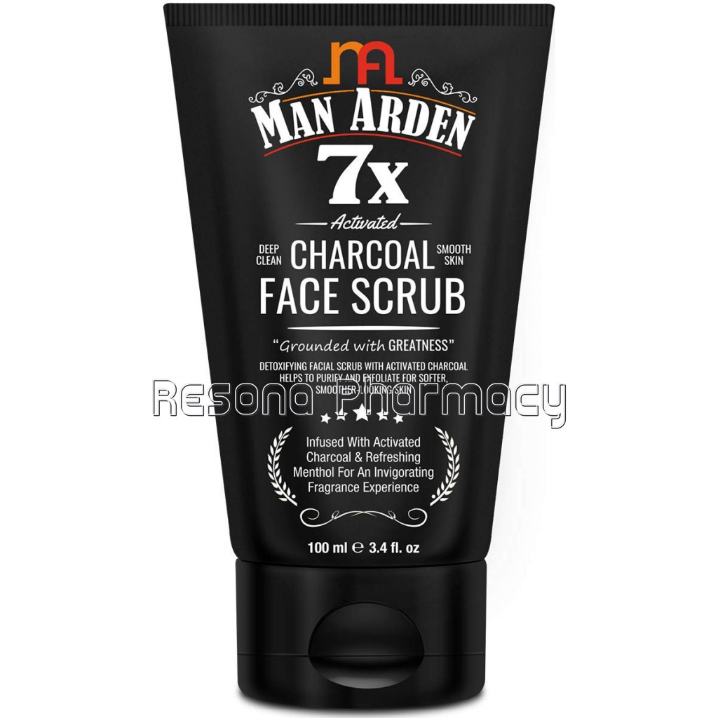 7X Activated Charcoal Face Scrub, 100Ml