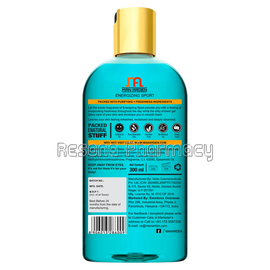 Energizing Sport Shower Gel, 300Ml