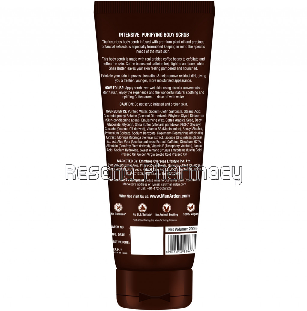 Caffeine Series Arabica Coffee Body Scrub, 200Ml