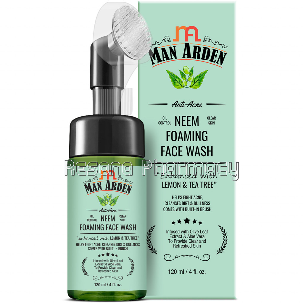 Anti Acne Neem Foaming Face Wash With Built In Brush,120Ml