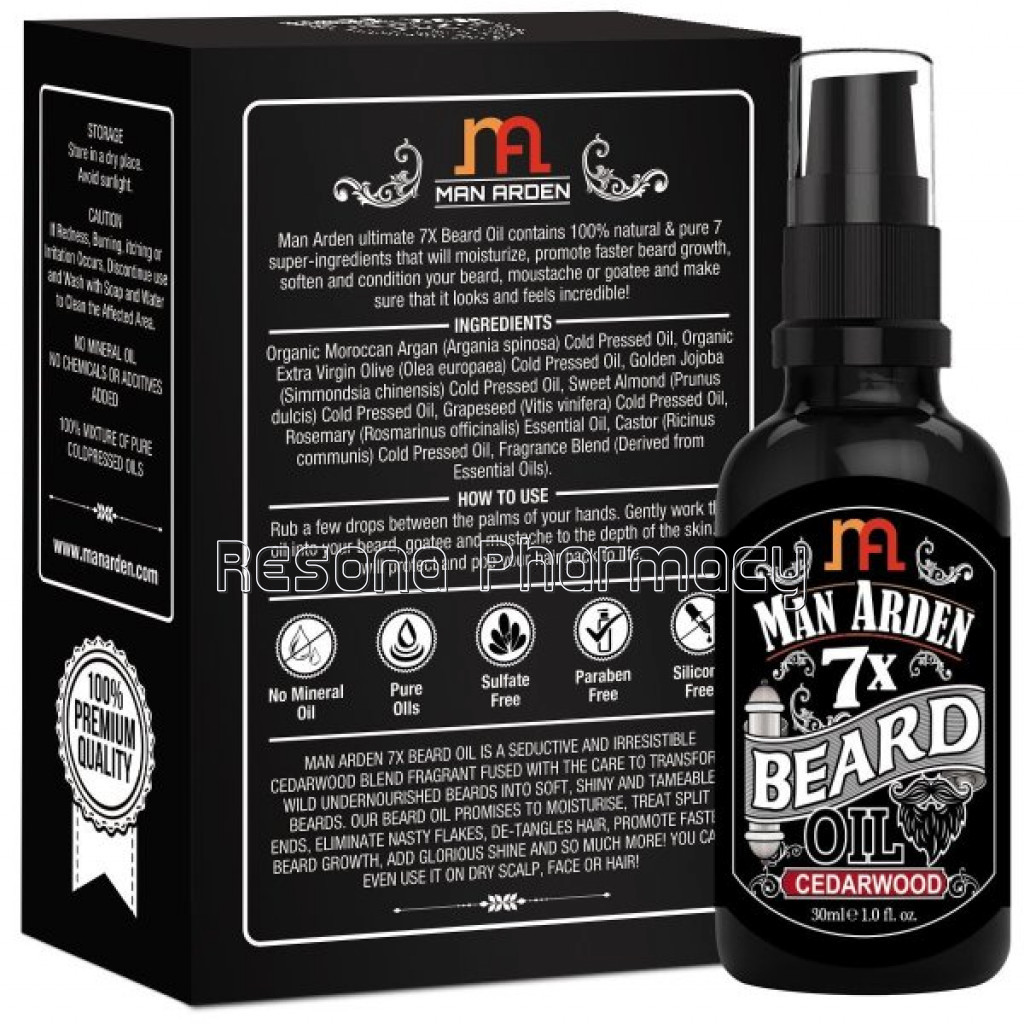 7X Beard Oil, 30Ml (Cedarwood)