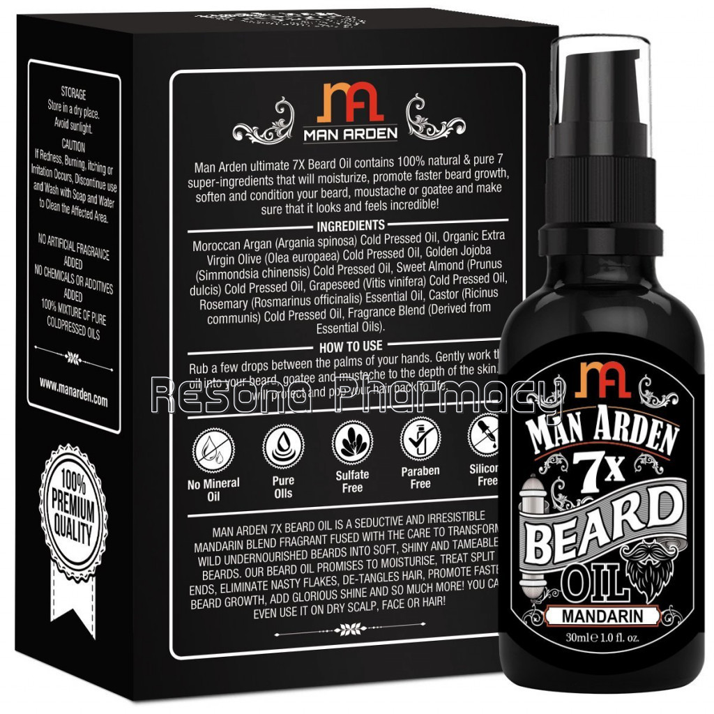 7X Beard Oil, 30Ml (Mandarin)